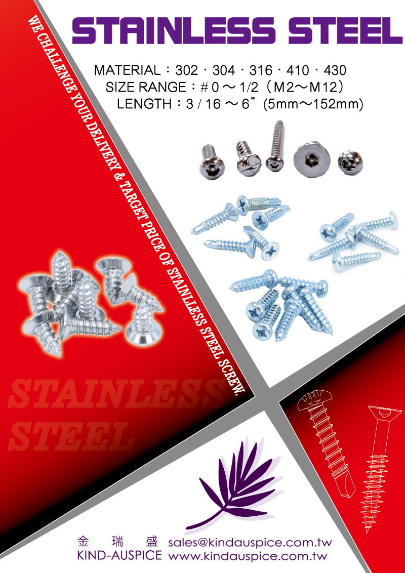 2018/01 Stainless Steel Screw